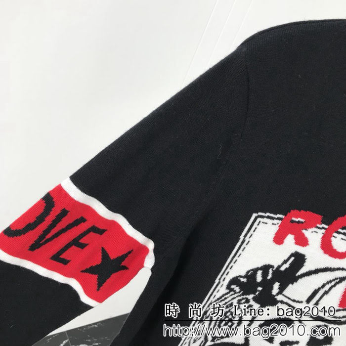 DG杜嘉班納 18SS秋冬新款毛衣 趣味熊貓圖案 美麗奴羊毛面料 毛織柔軟舒適 可直接接觸皮膚穿著 高版本情侶款 ydi2336